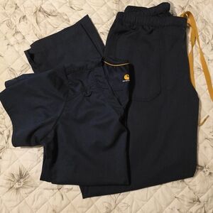 Carhartt Navy Women's Scrub Set